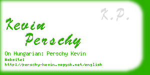 kevin perschy business card